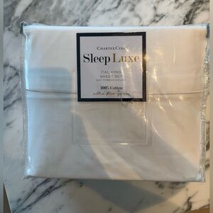 Charter Club Sleep Luxe Sheet Set - White, Cal King